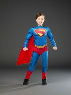 Rubie's DC Superman Man of Steel Kids Costume Halloween Dress Up Playdate Gift